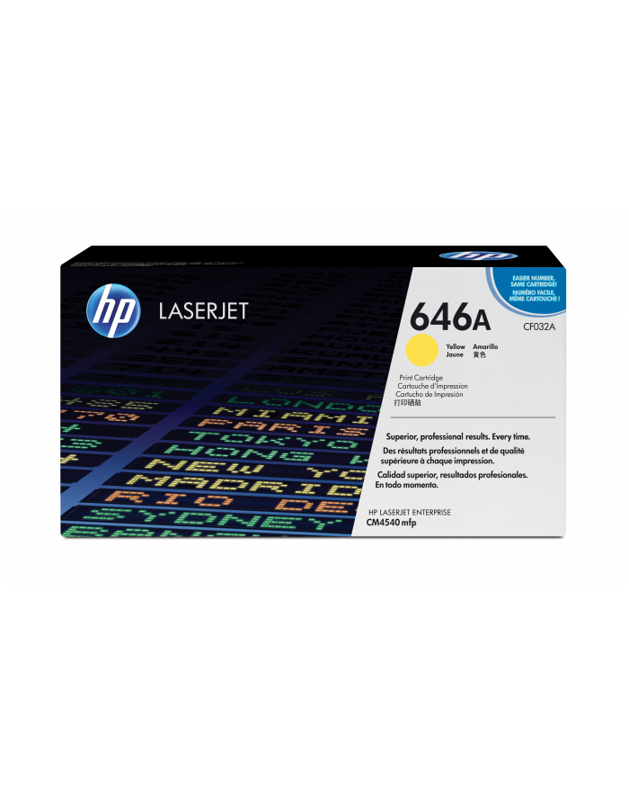 Hewlett-Packard Toner HP żółty HP 646A  HP646A=CF032A  12500 str. główny