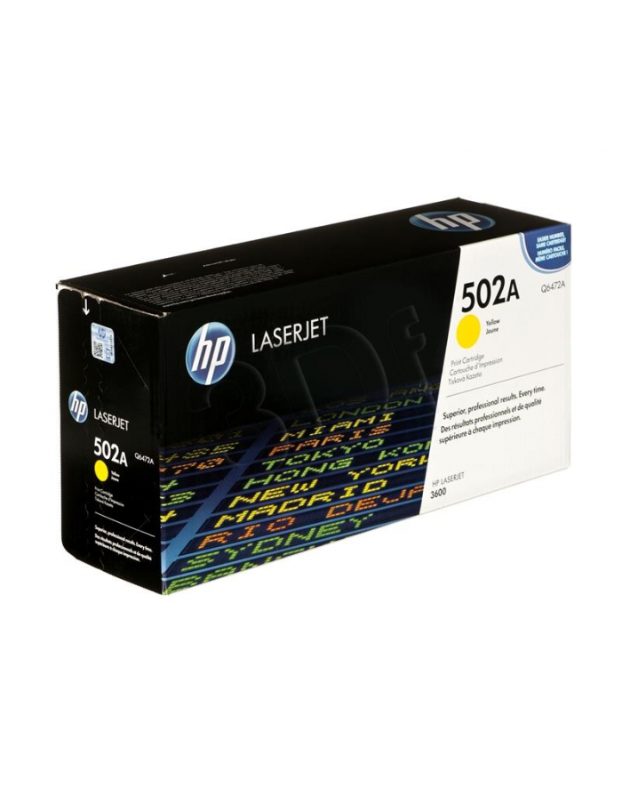 Hewlett-Packard Toner HP żółty HP 502A  HP502A=Q6472A  4000 str. główny