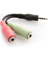 ADAPTER JACK STEREO MINI(M) 4PIN->JACK MINI(F)x2 12CM DELOCK - po testach - nr 19