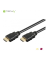 Kabel HDMI Techly HDMI-HDMI M/M 1,4 Ethernet, ekranowany, 3D 4K, 15m, czarny ICOC HDMI-4-150 - nr 1