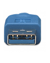 Kabel USB Techly USB 3.0 A-MicroB M/M 2m, niebieski ICOC MUSB3-A-020 - nr 6