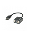 Kabel adapter Techly DisplayPort na VGA 0,15m, aktywny, czarny P-DSP250 - nr 1