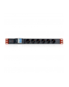 Listwa zasilająca Rack19'' 1U TechlyPro 6 gniazd Schuko 3m czarna - nr 9