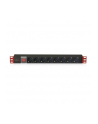 Listwa zasilająca Rack19'' 1U TechlyPro 8 gniazd Schuko 3m czarna - nr 9
