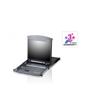 Konsola LCD 17'' KVM ATEN KL1508AM (KL1508AM-AXA-AG) Dual Rail 8-port. kat.5
