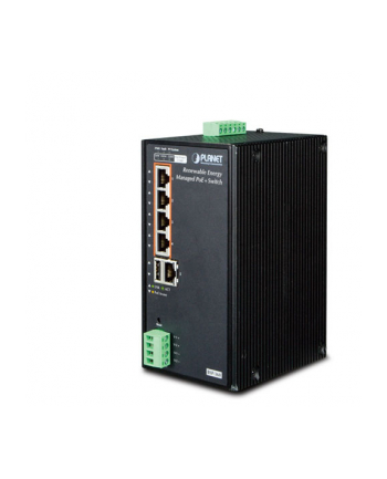 PLANET 4Port PoE+ mgd Ethernet Switch Industrial Renewable Energy 4-Port 10/100/1000T 802.3at PoE+ Managed Ethernet Switch nr 2