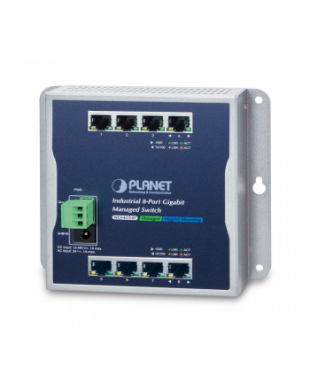 8-Port Wall-mt Managed Switch PLANET Industrial 8-Port 10/100/1000T Wall-mount Managed Switch, (-40~75 degrees C) nr 2