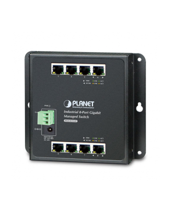 8-Port Wall-mt Managed Switch PLANET Industrial 8-Port 10/100/1000T Wall-mount Managed Switch, (-40~75 degrees C)