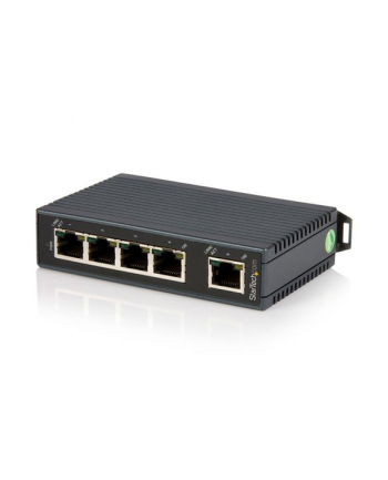 StarTech.com 5 PT UNMANAGED NETWORK SWITCH DIN RAIL MOUNTABLE - IP30 RATED  IN