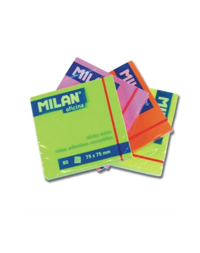 Karteczki samoprzyl.75x75 (100) neon zielone. MILAN główny