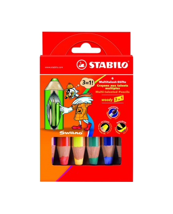 Kredki 6kol Woody. COREX