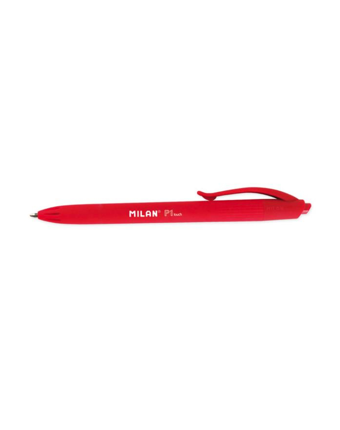 Długopis P1 Rubber Touch czerwony p25 MILAN główny