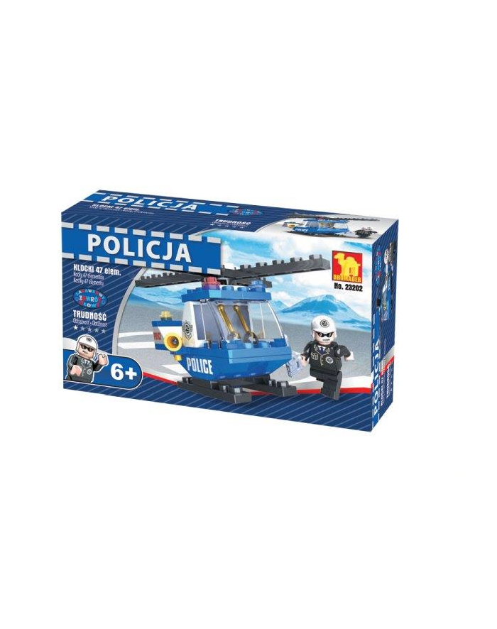Klocki policja Helikopter policyjny 47el. 23202K  DROMADER główny