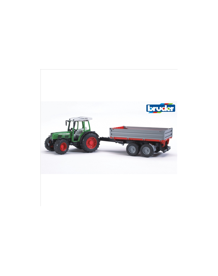 Traktor Fendt 209 S z przyczepą wywrotką BRUDER główny
