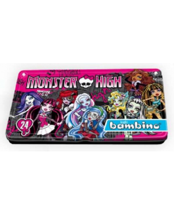 Kredki 24kol Monster High BAMBINO pud.metal. MAJEWSKI