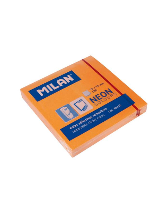 Karteczki samoprzyl.75x75 /80/ neon pomarańczowe. MILAN główny