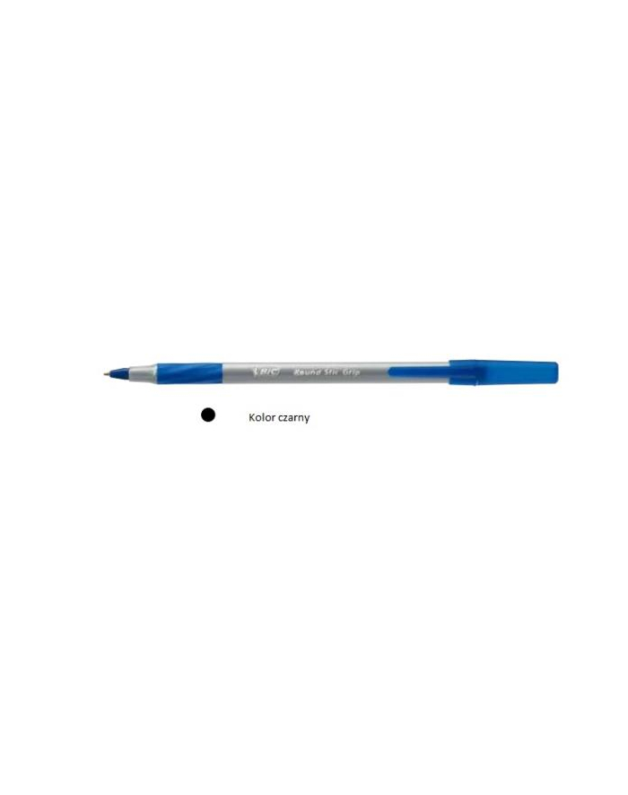Długopis Round Stic Grip Fine czarny p60. BIC główny