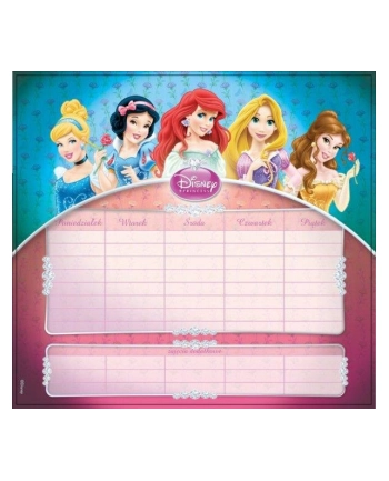 Plan Lekcji typu naklejka Princess 2wz  p25. BENIAMIN