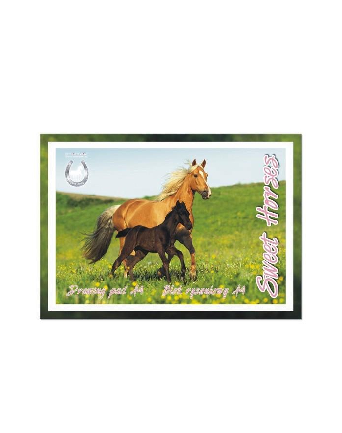 Blok rysunkowy A4 20k Horses p20. STARPAK główny