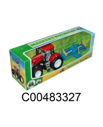Traktor z maszyną -  pudełko.  33273   DROMADER