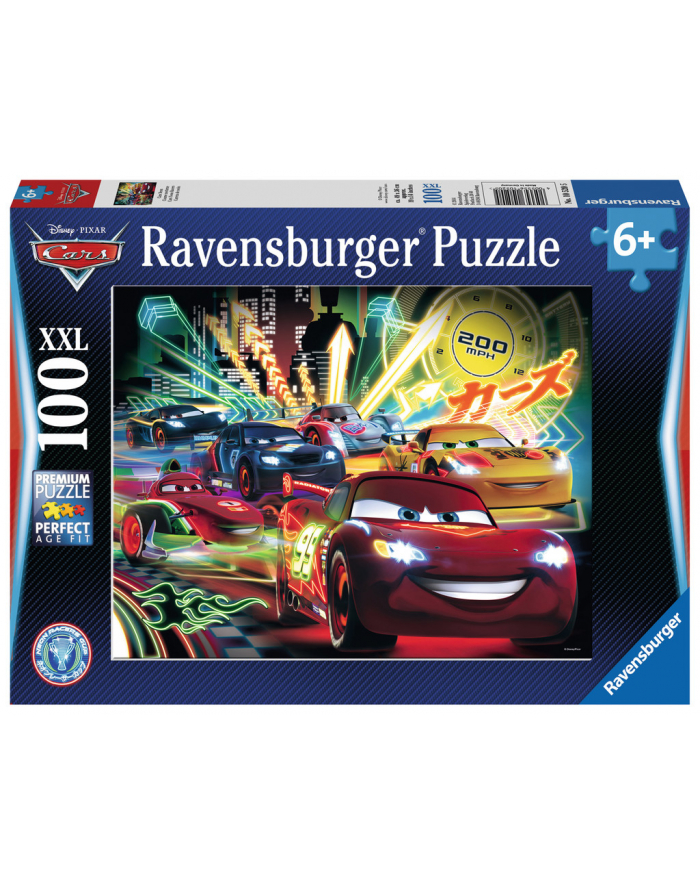 Puzzle 100el Samochody neon 105205 RAVENSBURGER główny