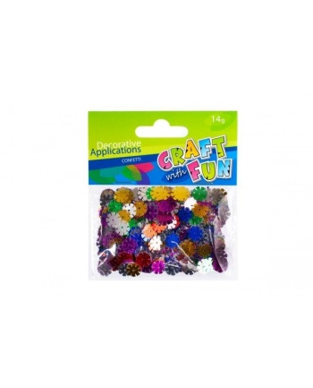 Cekiny metalic kwiaty 10mm 14g Craft with Fun