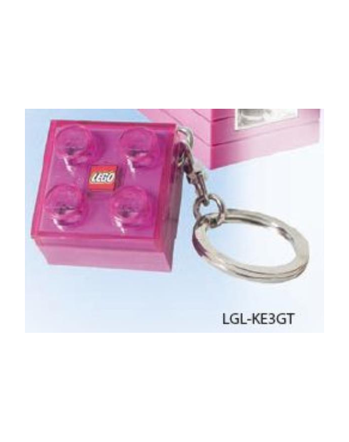 Brelok LEGO LGL-KE3GT LED klocek różowy główny