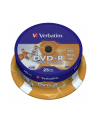 Płytki DVD-R Verbatim 4.7GB  16x | do nadruku Retail Wide cake box 25 - nr 20