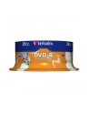 Płytki DVD-R Verbatim 4.7GB  16x | do nadruku Retail Wide cake box 25 - nr 6