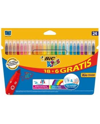 PROMO Flamastry 24kol BiC Kid Couleur. BIC