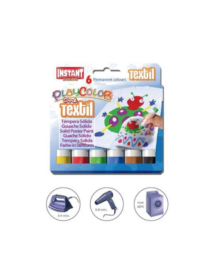 Farby w sztyfcie Playcolor Textil One 6kol.10401 COREX główny