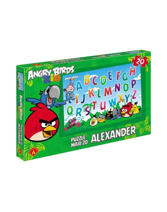 Puzzle 20 Maxi Literki - Angry Birds Rio. ALEXANDER główny