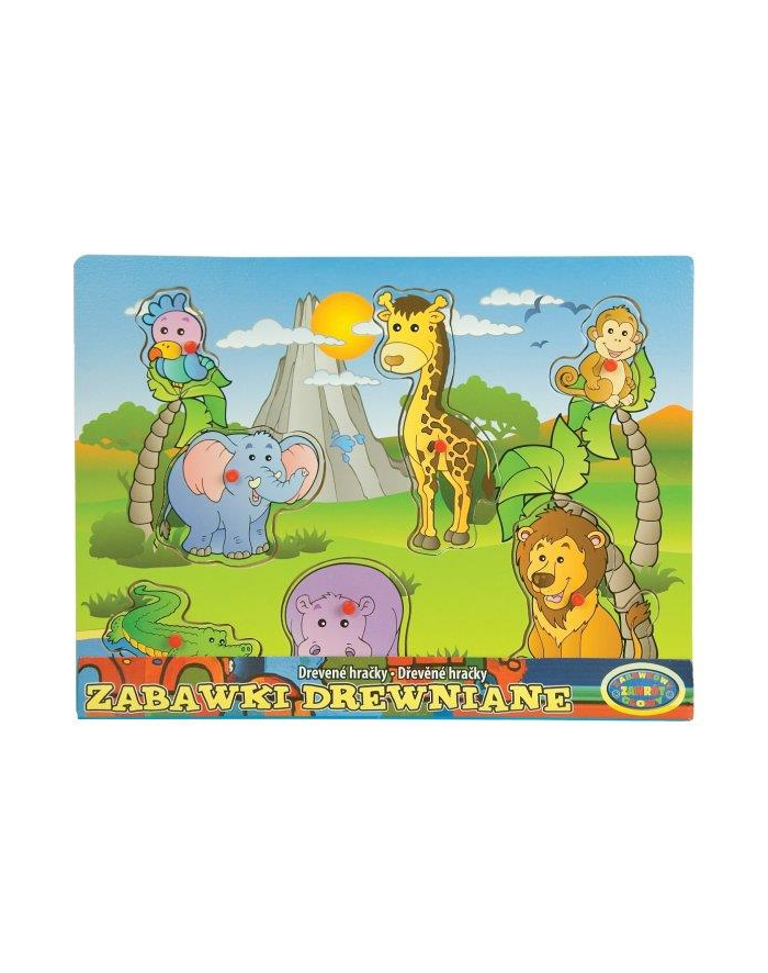 Układanka drewniana zwierzęta 003961  DROMADER główny