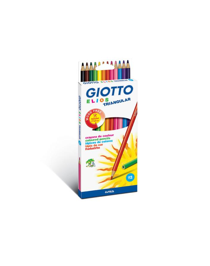 Kredki 12kol GIOTTO ELIOS TRIANGULAR 275800 główny