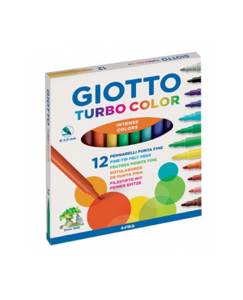 Flamastry Turbo Color 12szt. Giotto
