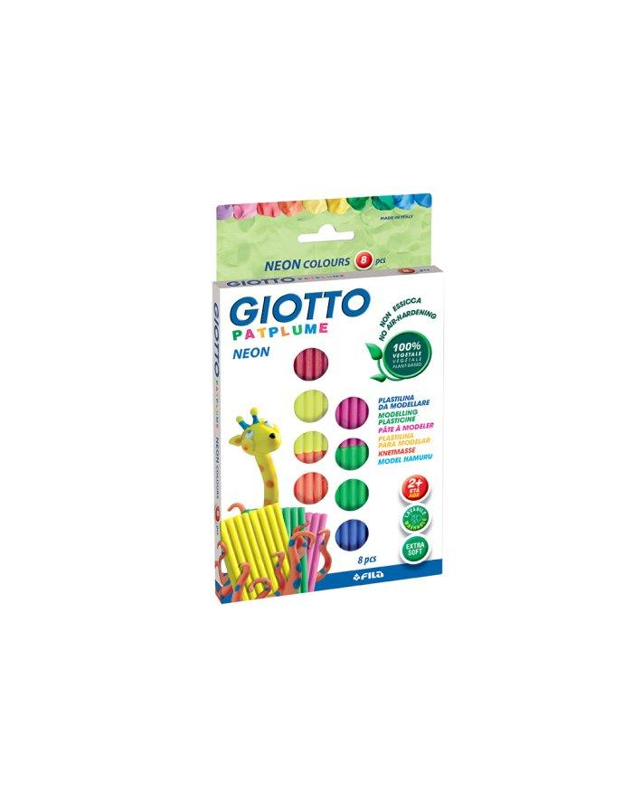Plastelina GIOTTO 8x33gr PATPLUME fluo główny