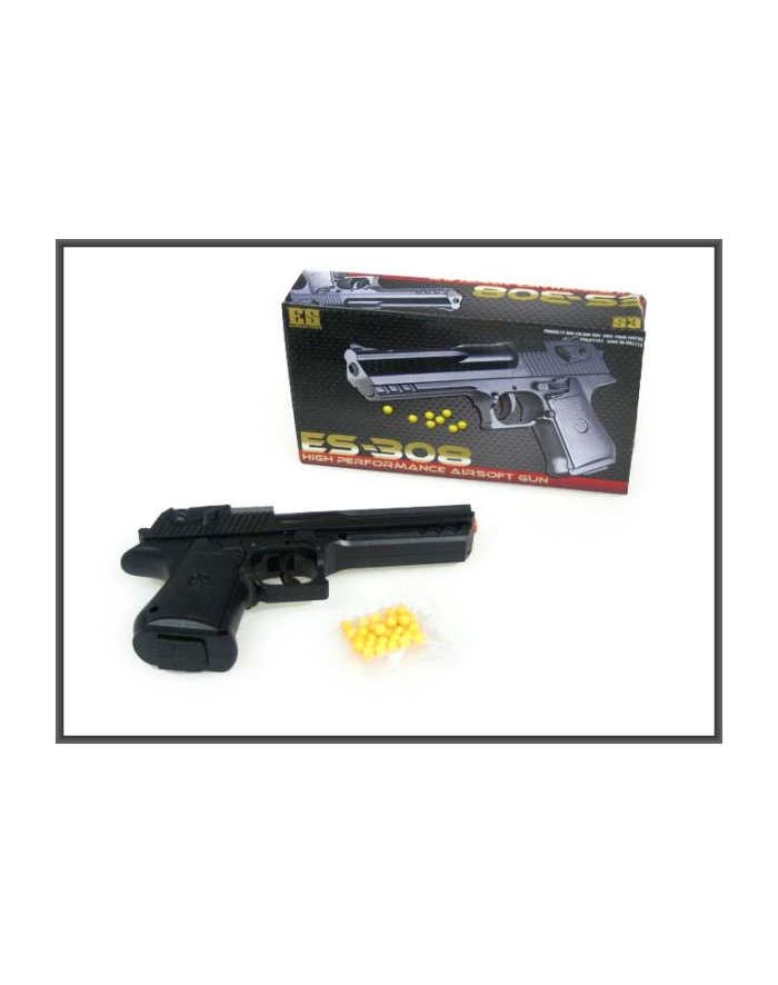 Pistolet na kulki 18cm z magazynkiem pud.  HIPO główny