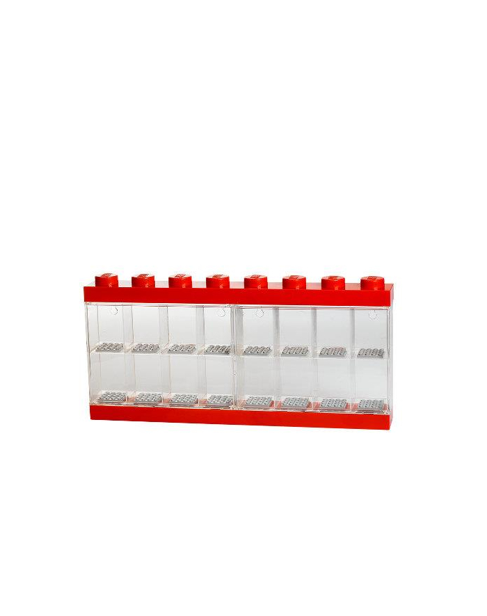 Pojemnik LEGO na 16 minifigurek czerwony główny