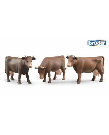 Figurki krowy w trzech pozach 02308 BRUDER
