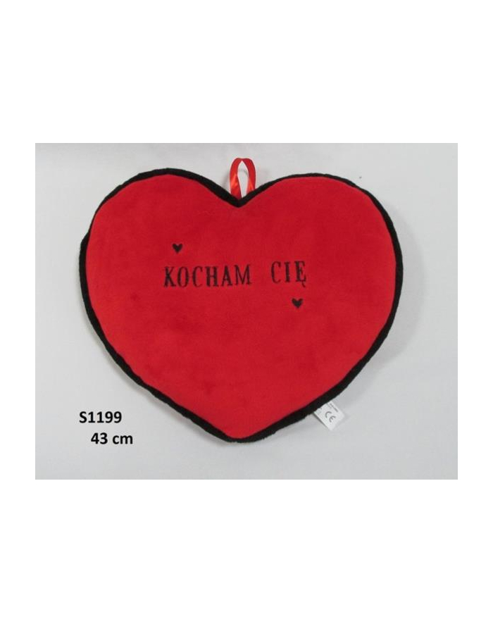 Serce czerwone "Kocham Cię" 43cm 137678 główny
