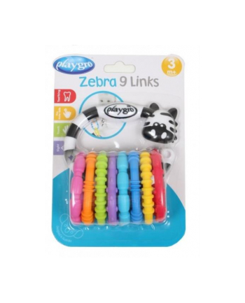Playgro 184558 Gryzak aktywna Zebra blister