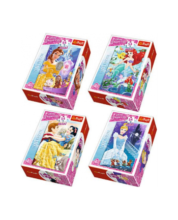 Puzzle 54el Mini Princess W bajkowym świecie 19536/19537/19538/19539 Trefl
