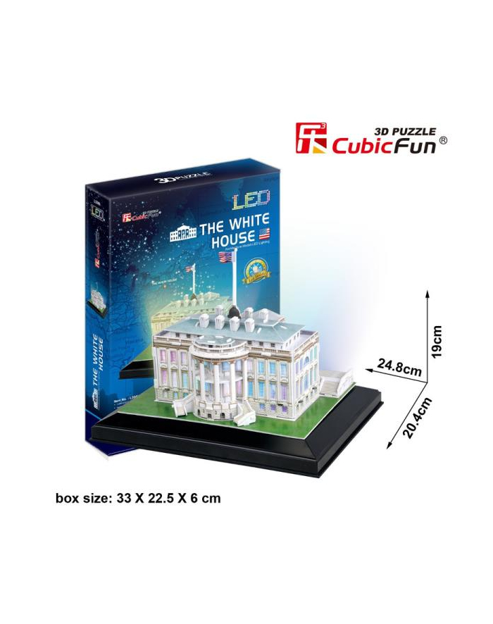 Puzzle 3D LED Biały Dom 20504 DANTE główny