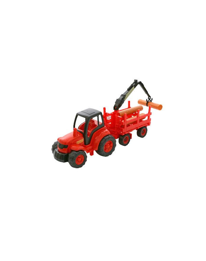 Polesie 8229 "Majster"Traktor z przyczepą do przewozu dłużycy w siatce główny