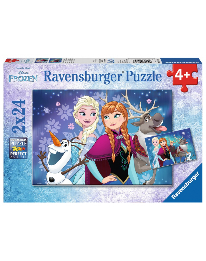 Puzzle 2x24el Frozen Zorza Polarna 090747 RAVENSBURGER główny