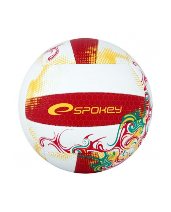 Piłka siatkowa czerwono-żółta  EOS 837386 SPOKEY