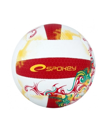 Piłka siatkowa czerwono-żółta  EOS 837386 SPOKEY
