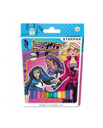 Flamastry 12kol. Barbie Spy Squad STARPAK