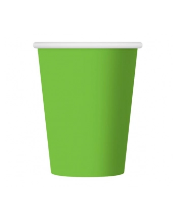 Kubeczki papierowe jednokolorowe pistacjowe 270ml 6szt. PF-KJP