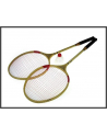 Badminton bambusowy 65cm z lotką w siatce 720118 HIPO - nr 1